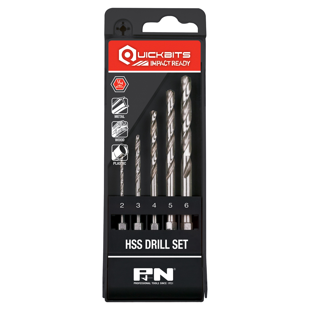 Drills - Quick-Change Jobber Drill Sets - QUICKBITS