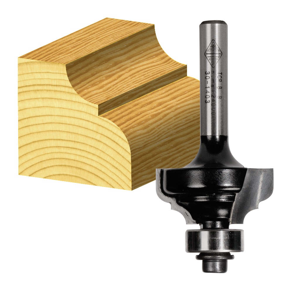 PROVINCIAL BIT 3.2MM RAD TCT 1/2 SHK W/BEAR - Carbitool